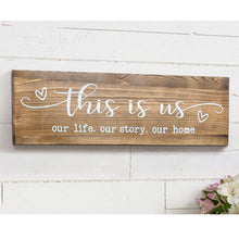 Load image into Gallery viewer, Rustic Wall Mounted Wood Sign