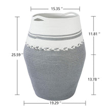 Load image into Gallery viewer, 2XL Tall Laundry Hamper Dirty Clothes Laundry Basket White