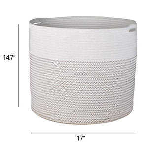 Large Cotton Rope Storage Baskets with Handle