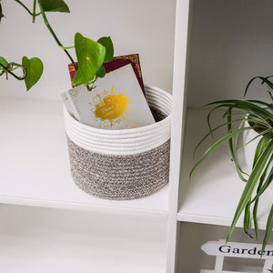Small Woven Storage Basket For Bedroom