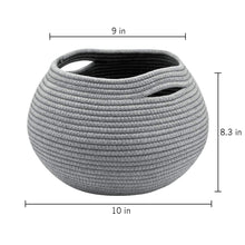 Load image into Gallery viewer, Cotton Rope Round Corner Table Storage Shelf Basket