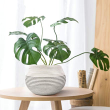 Load image into Gallery viewer, Cotton Rope Round Corner Table Storage Shelf Basket Plant Basket
