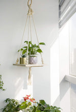 Load image into Gallery viewer, Hanging Plant Shelf Indoor Boho Home Decor Wall Decor