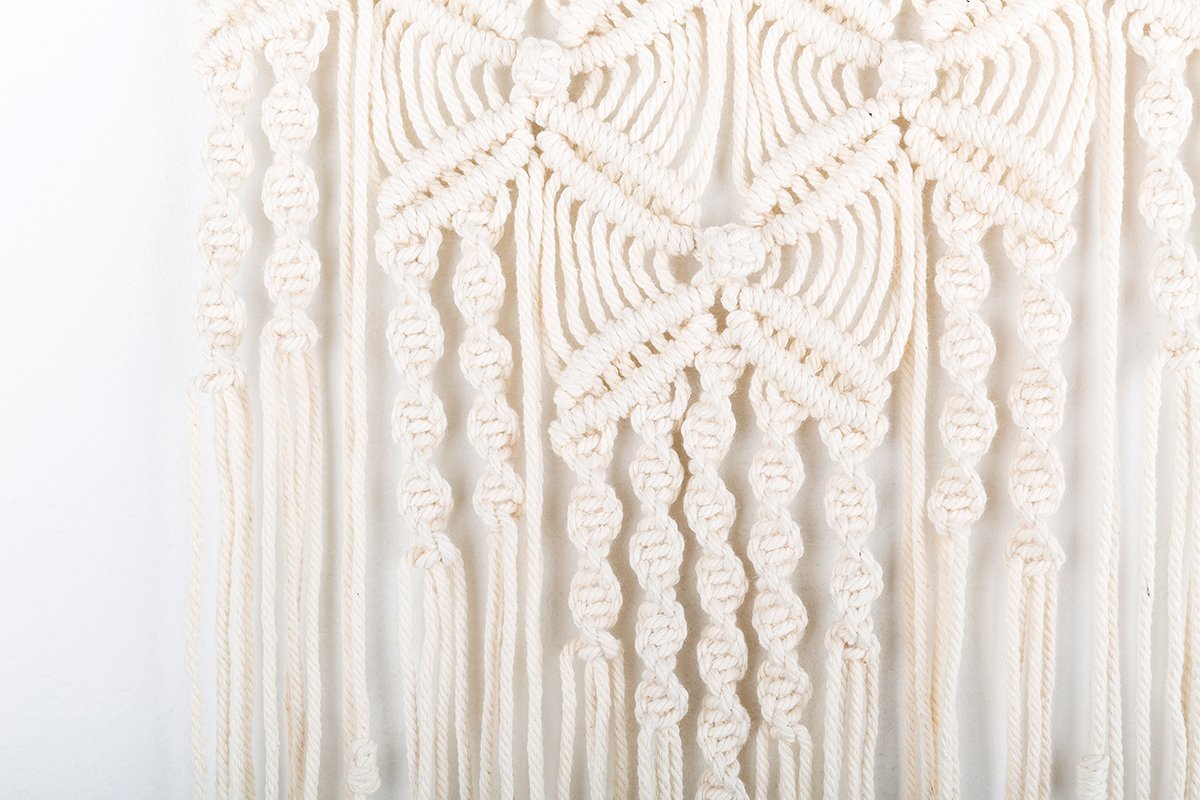 Macrame Tapestry Boho Home Decor White