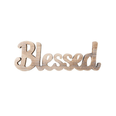 Simply Blessed Wall Sign Wood Signs for Home Bedroom Baby Nursery Decorations Timeyard