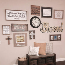 Load image into Gallery viewer, Simply Blessed Wall Sign Wood Signs for Home Bedroom Baby Nursery Decorations 