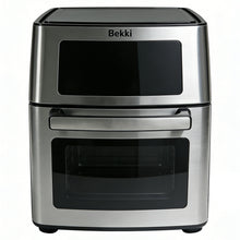 Load image into Gallery viewer, Bekki Air Fryer, Digital Preset Airfryer with Visible Window, Air Fry, Chicken, Pizza, Dehydrate, Fries, 90-Min Timer, 1700W, Gray