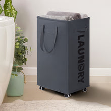 Load image into Gallery viewer, TIMEYARD 75L Rolling Laundry hamper with Wheels and Removable Mesh Bag, Dirty Clothes hamper for Laundry Room, Gray