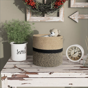 Jute Plant Basket Modern Woven Basket for 10" Flower Pot