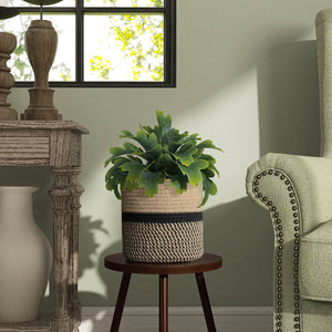 Jute Plant Basket Modern Woven Basket for 10" Flower Pot