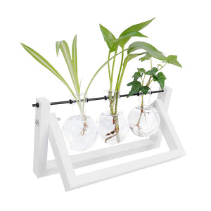 Tabletop Glass Planter White