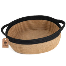 Load image into Gallery viewer, Jute Cotton Rope Basket with Handles