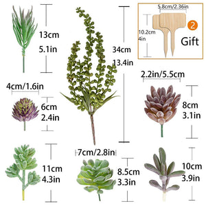 Artificial Succulents Plants 14 PCs