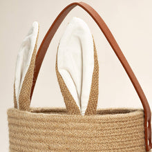 Load image into Gallery viewer, 2 Pack Jute Hanging Baskets with Bunny Ear