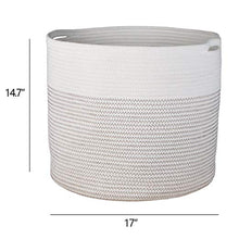 Load image into Gallery viewer, Large Cotton Rope Storage Baskets with Handle