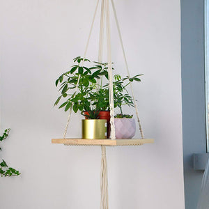 Indoor Plant Hanger Hanging Plant Shelf For Living Room