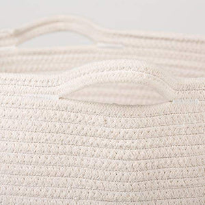 XL Jute Rope Woven Laundry Basket with Handles Baby Hamper Bedroom Storage Basket with handles