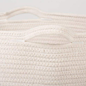 XL Jute Rope Woven Laundry Basket with Handles Baby Hamper Bedroom Storage Basket with handles