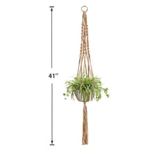 Load image into Gallery viewer, 3 Pcs Jute Handmade Hanging Plant Holders Size