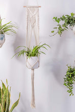 Load image into Gallery viewer, 3 Pcs Rope Plant Hanger in Different Designs Handmade Planter Living Room