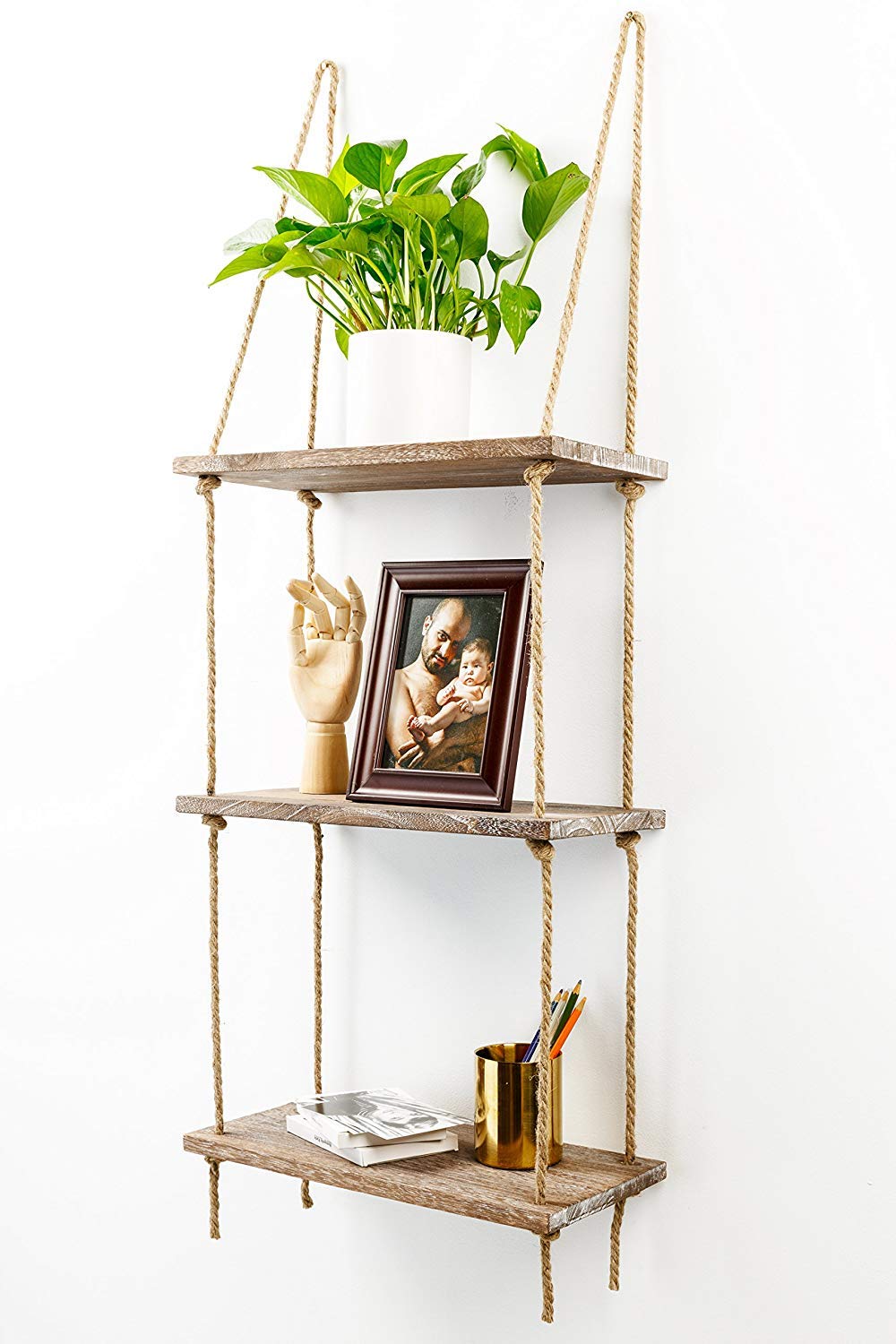 3 Tier Wall Shelves Rustic Home Wall Decor Timeyard