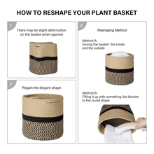 Load image into Gallery viewer, Jute Plant Basket Modern Woven Basket for 10&quot; Flower Pot