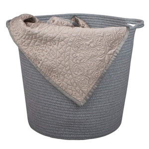 2 Pcs Baby Laundry Baskets with Handle Home Decor grey