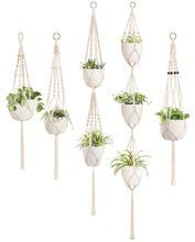 Load image into Gallery viewer, 5 Pack Different Designs Handmade Indoor Wall Hanging Planter