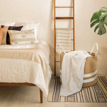 Load image into Gallery viewer, Natural Laundry Basket Toy Towels Blanket Basket