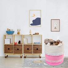 Load image into Gallery viewer, Extra Large Woven Storage Baskets Pink