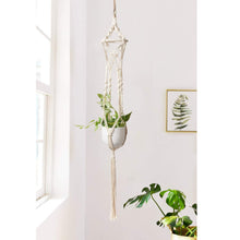 Load image into Gallery viewer, Boho Macrame Plant Hangers Set of 4