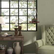 Load image into Gallery viewer, Hanging Plant Holders With Brown Wooden Shelf