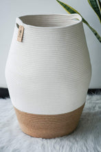 Load image into Gallery viewer, Tall Wicker Hamper Laundry Basket