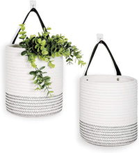 Load image into Gallery viewer, 2pack Small Rope Hanging Basket - 7.87&quot; x 7&quot;