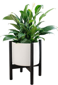 Mid Century Plant Stand, Flower Pot Wood Indoor Planter Holder