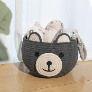 Cute Bear Round Basket