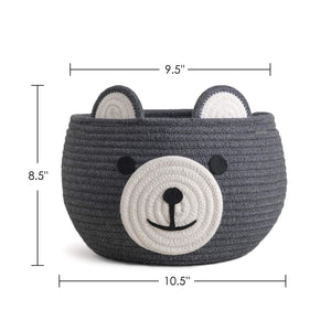 Cute Bear Round Basket