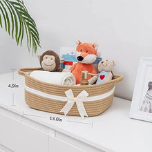 Load image into Gallery viewer, Goodpick Bow-knot Small Woven Rope Gift Basket