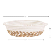 Load image into Gallery viewer, 2 Pack Small Cotton Rope Woven Baskets
