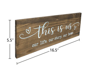 Rustic Wall Mounted Wood Sign