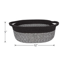 Load image into Gallery viewer, Cute Brown-White Rope Basket with Handles