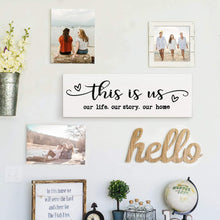 Load image into Gallery viewer, White Printed Farmhouse Wall Sign For Living Room Bedroom Entryway