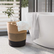 Load image into Gallery viewer, Large Jute Rope Basket Tall Laundry Basket Hamper
