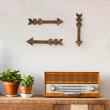 Load image into Gallery viewer, 3 Pcs Arrow Wall Decor Wall Art Farmhouse Decor Dark Brown