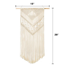 Load image into Gallery viewer, Macrame Woven Wall Hanging Bedroom Decor Size