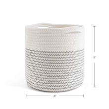 Load image into Gallery viewer, Cotton Rope Plant Basket Modern Woven Basket