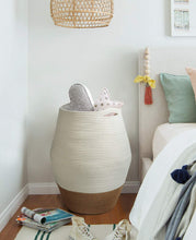 Load image into Gallery viewer, Tall Wicker Hamper Laundry Basket