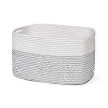 Load image into Gallery viewer, Cotton Rope Storage Basket Rectangle Storage Bin