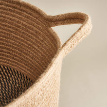 Load image into Gallery viewer, Large Jute Rope Basket Tall Laundry Basket Hamper