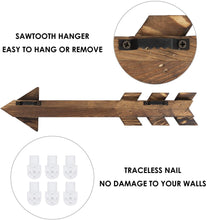 Load image into Gallery viewer, 3 Pcs Arrow Wall Decor Wall Art Farmhouse Decor Dark Brown